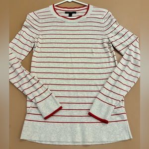 Banana Republic Light Sweater - cream/red stripe